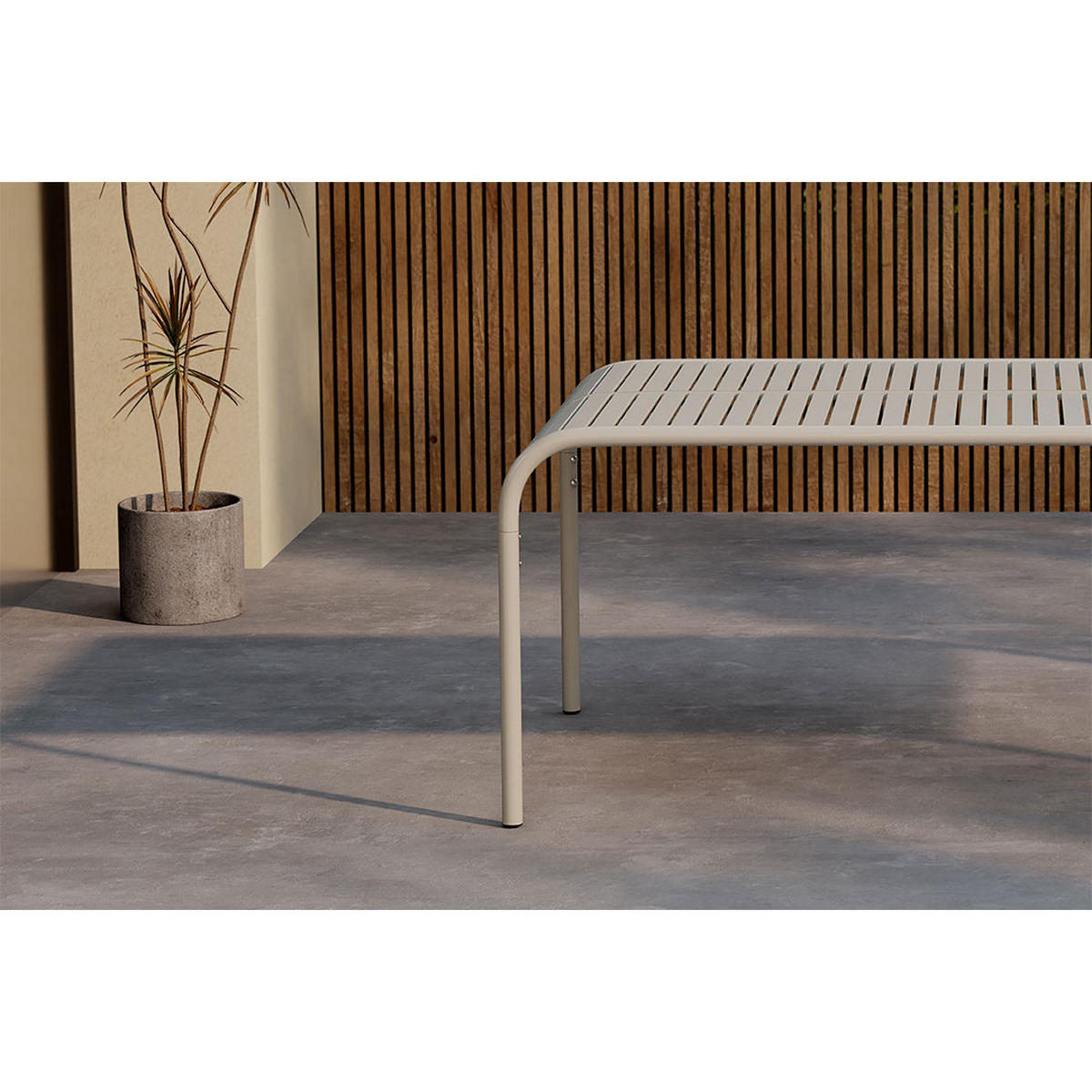 GARTENTISCH, Borneo, Beige, Metall, 100 x 200 x 75 cm - Beige, Metall (200/100/75cm) - ebuy24