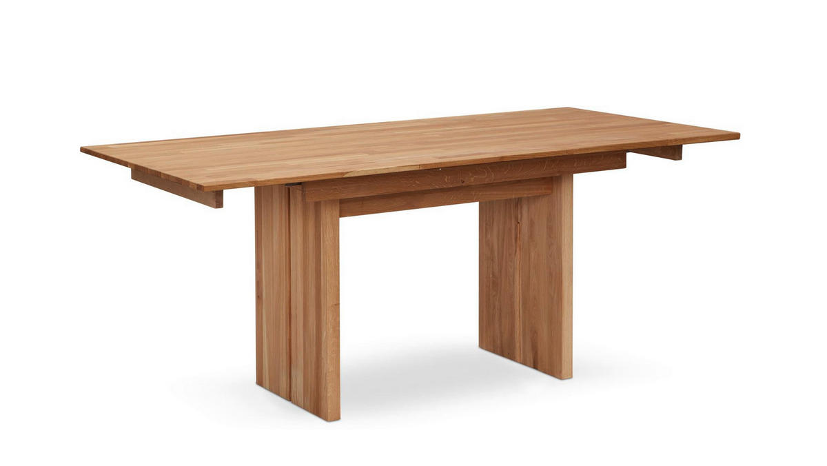 WANGENTISCH ausziehbar rechteckig Dani 130x75x90 Massivholz Wildeiche - Wildeiche, Holz (90/130/75cm) - 58aufmkessel