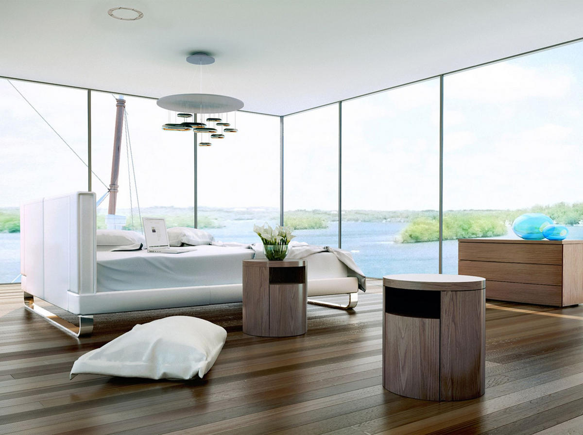 NACHTSCHRANK Nachttisch Nussbaum Ø48/55 cm - Nussbaumfarben, Holz (48/55/48cm) - ANGEL CERDA