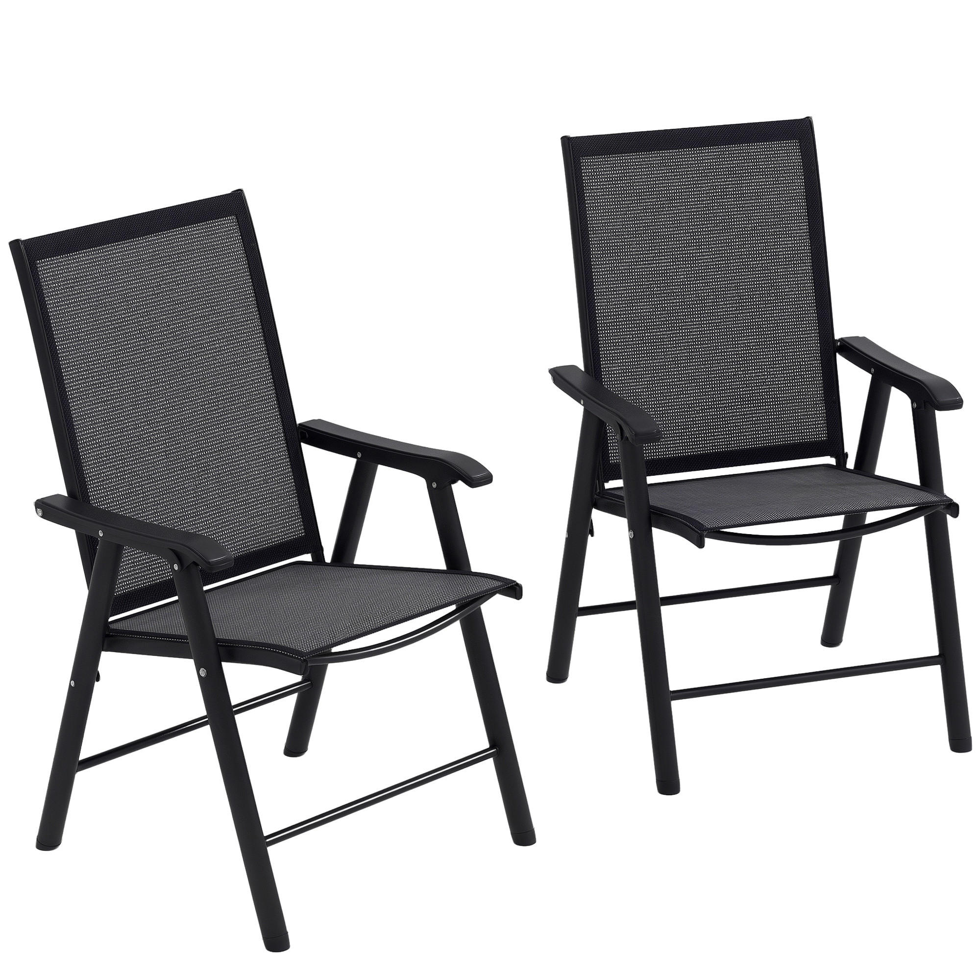 KLAPPSESSEL Grau 2 Stück - Grau, Metall (58/94/64cm) - GiPP
