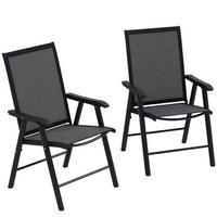 KLAPPSESSEL Grau 2 Stück - Grau, Metall (58/94/64cm) - GiPP