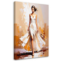 LEINWANDBILD Menschen & Charaktere 80x120cm - Beige, Textil (80/120cm) - Feeby