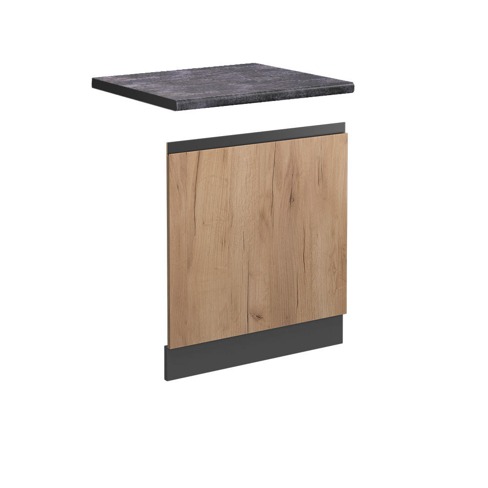 FRONTPANEL R-Line Goldkraft ek 60 cm , AP Antracit Honungsek, Antracit 57.2/60/60 cm