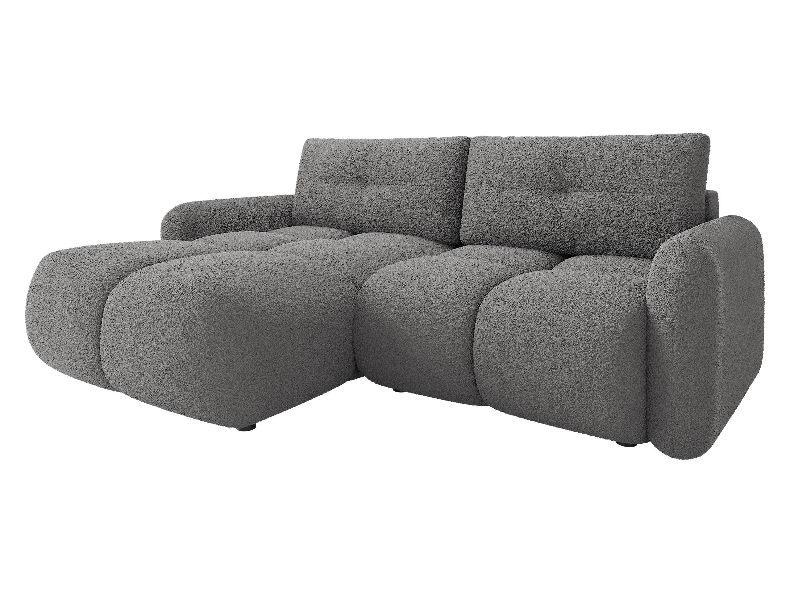 ECKSOFA Sandy - Greige/Schwarz, Holz/Kunststoff (238/165cm) - MIRJAN24