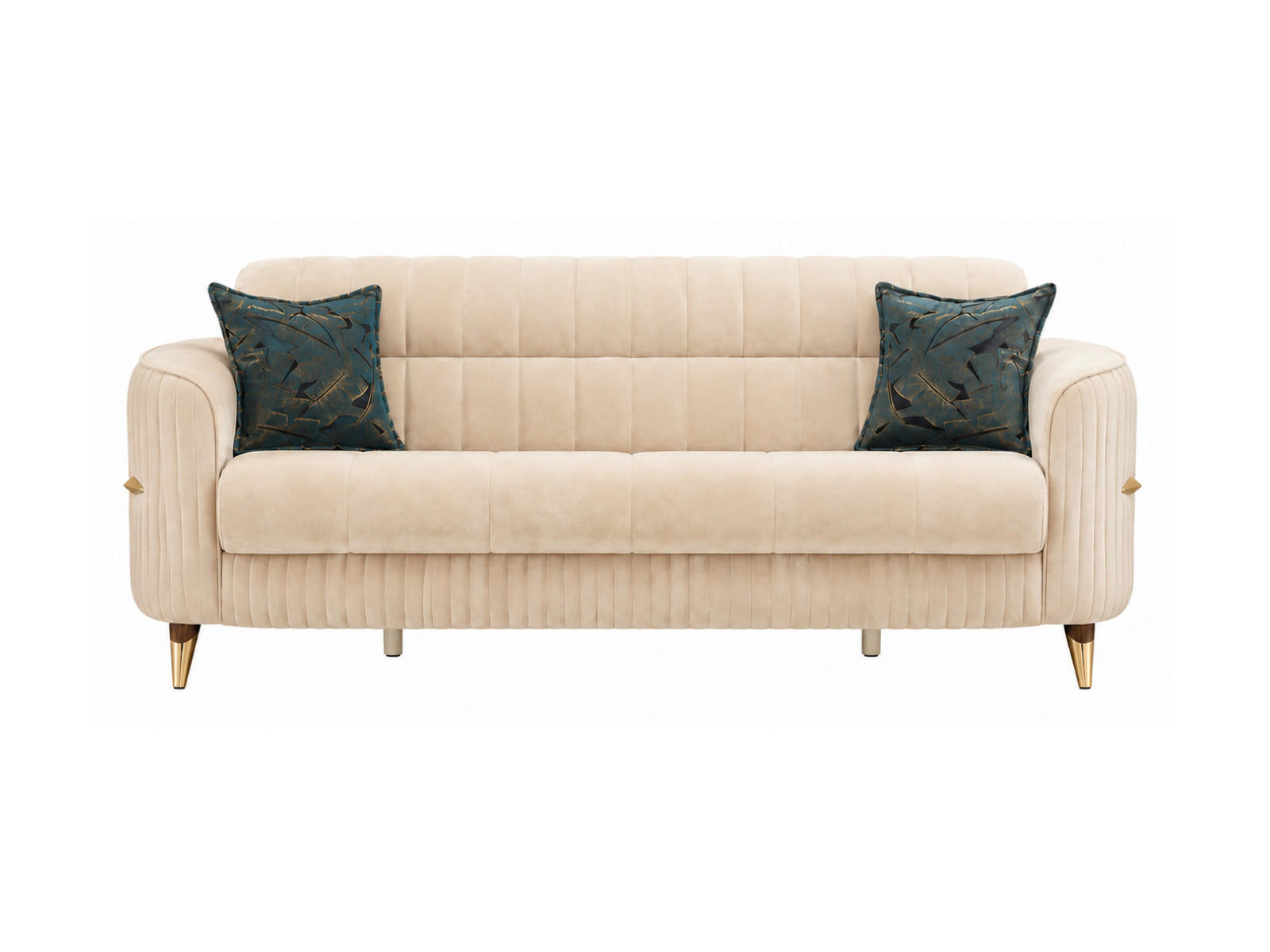 3-SITZER SOFA Salta Creme - Bordeaux, Holzwerkstoff/Kunststoff (237/87/100cm)