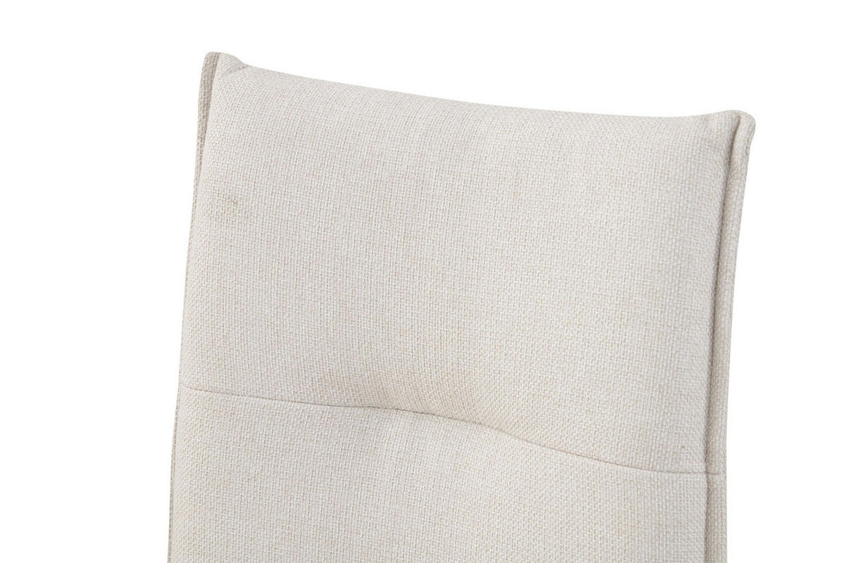 SCHWINGER-STUHL 2er Set Torino Stühle in Creme - gemütliches Design - B/H/T: 46x89x57 cm - Creme, Textil (57/89/46cm)