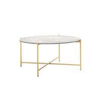 COUCHTISCH Elynn Metall 75 cm / 75 cm Natur - Naturfarben, Metall (75/75/40cm)