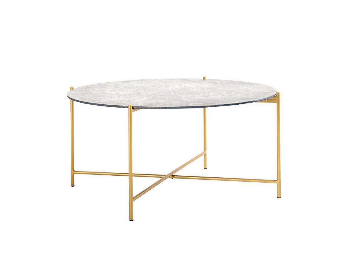 COUCHTISCH Elynn Metall 75 cm / 75 cm Natur - Naturfarben, Metall (75/75/40cm)