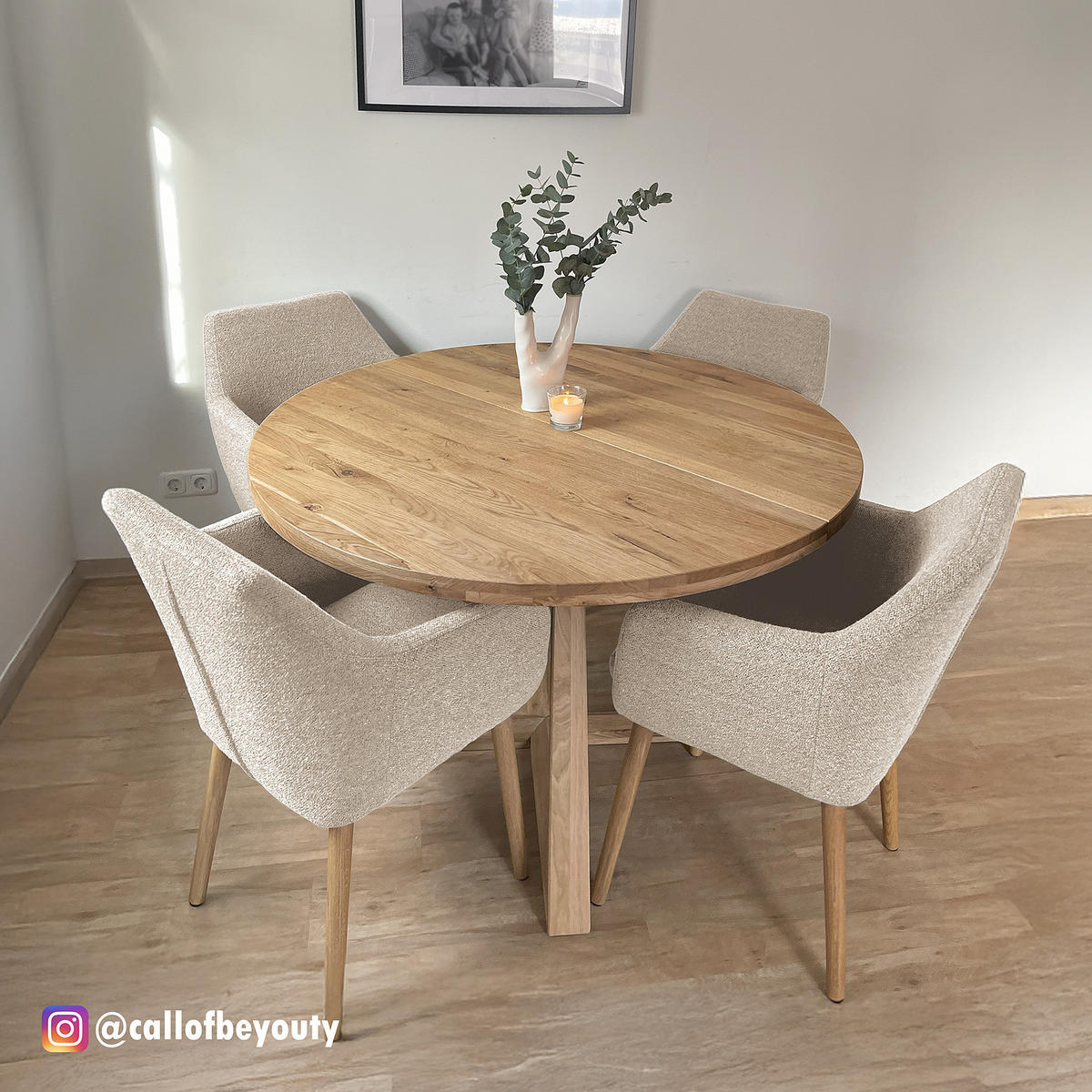 ARMLEHNENSTUHL - Beige, Textil (58/84/58cm) - home24