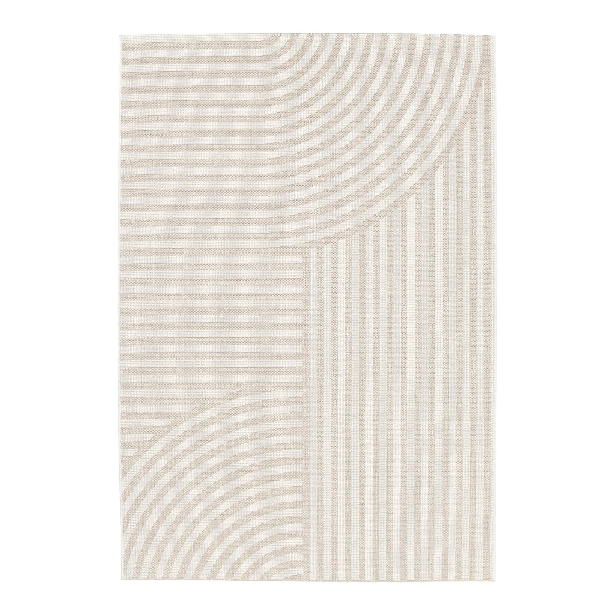 TEPPICH für Innen und Außen im Designstil beige - Beige, Textil (120/170cm) - AFK Living