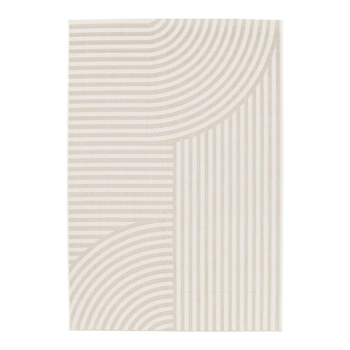 TEPPICH für Innen und Außen im Designstil beige - Beige, Textil (120/170cm) - AFK Living