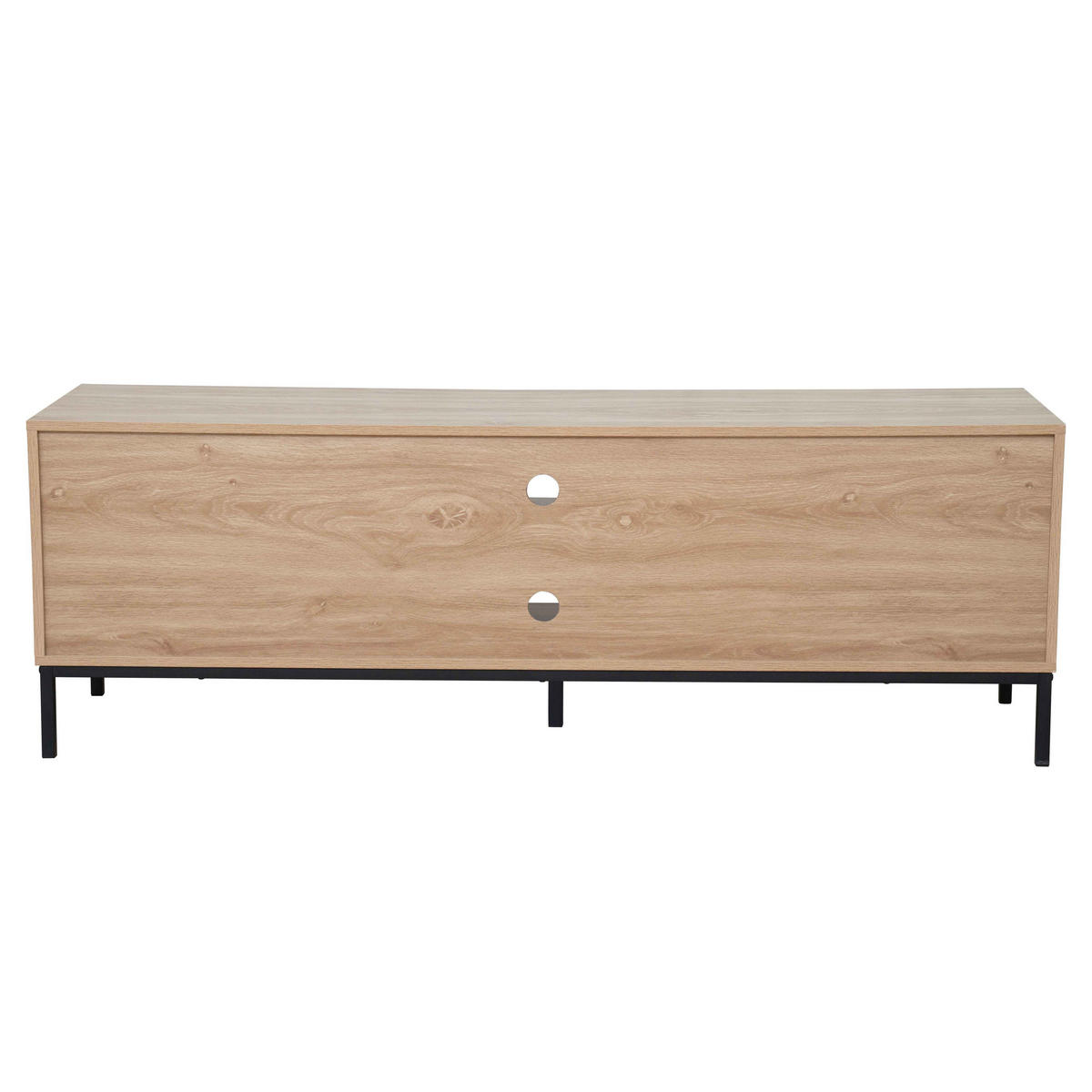 TV-SCHRANK, helles Holzeffekt - Beige, Holz (40/54/160cm) - Oviala