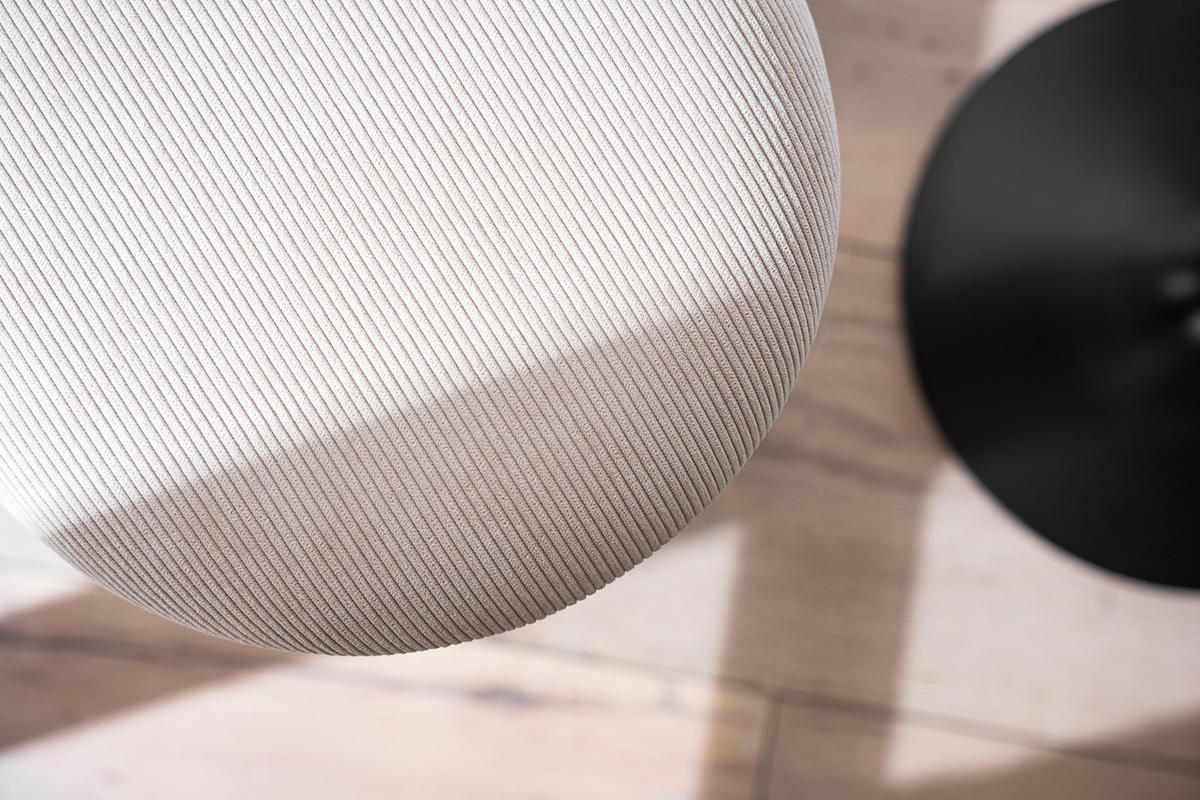 BARHOCKER - Cordstoff - Beige, Textil (32/65/32cm) - home24