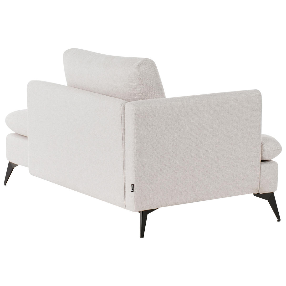 ČALOUNĚNÉ LEHÁTKO CHAISE LONGUE LEVOSTRANNÉ Látka Světle béžové Sievoz - černá/béžová, textil (155/84/85cm) - Beliani