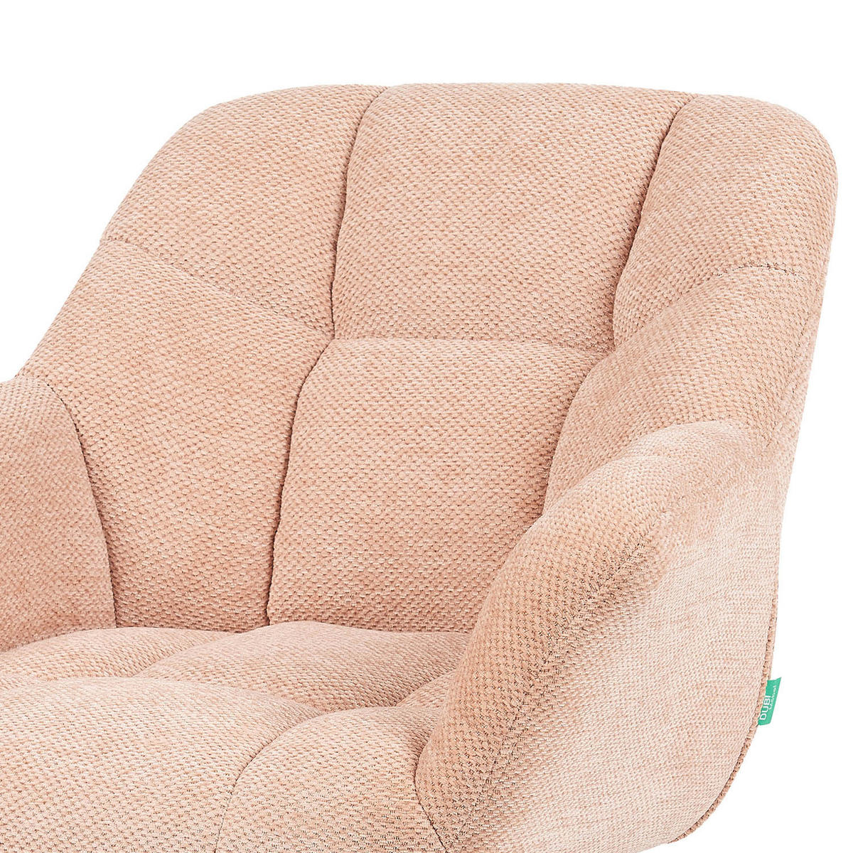 DREHSTUHL Mika-Mila - Schwarz/Rosa, Textil/Metall (65/81/66cm) - DUBI Möbel