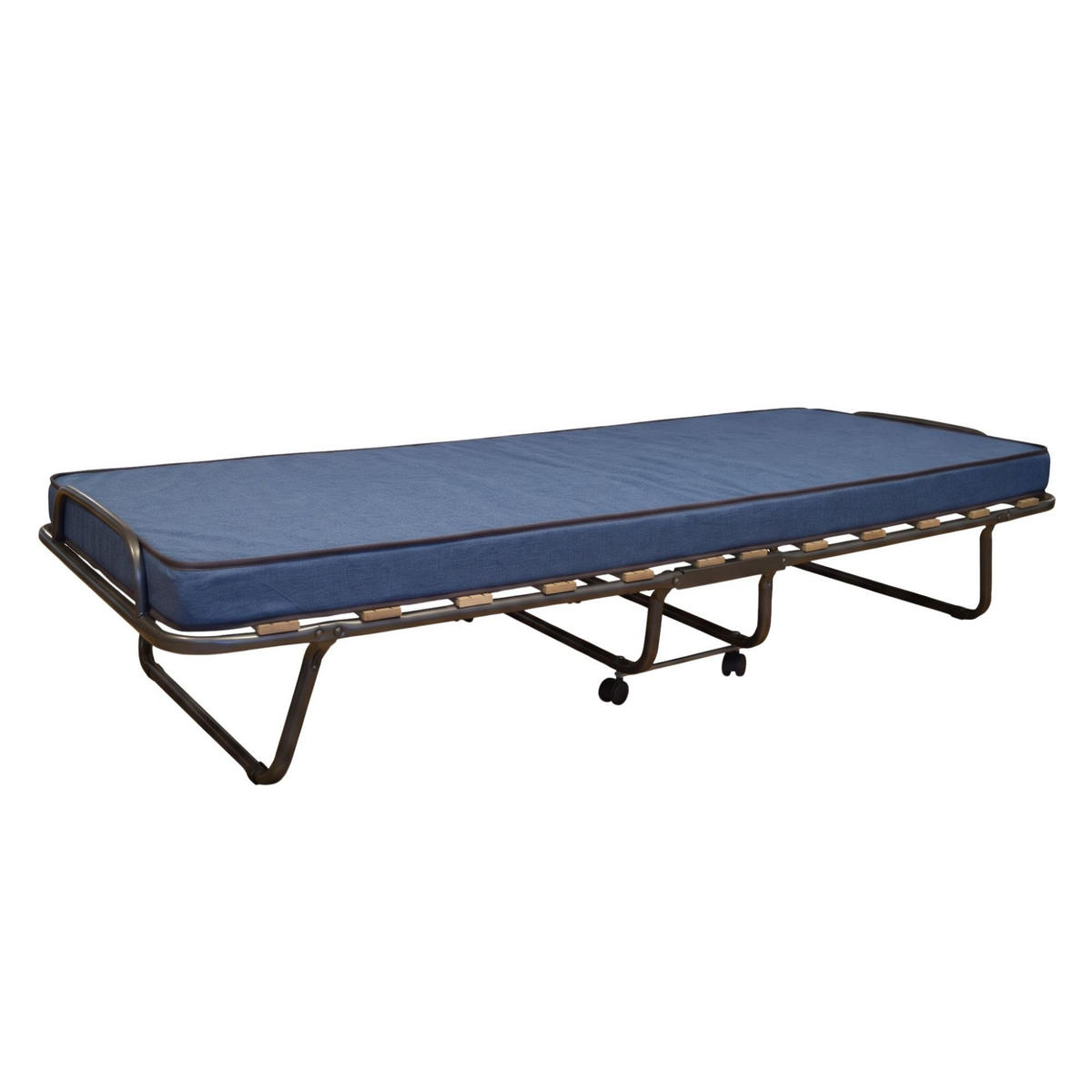 KLAPPBETT mit Matratze 80x190 - Blau, Metall (80/190cm) - Talamo Italia
