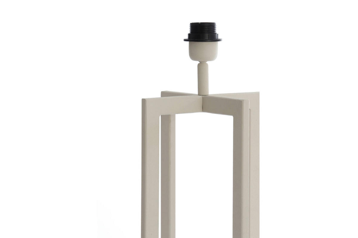 LAMPENFUSS MACE 21x21x46 cm, Metall, Creme - Creme, Metall (21/21/46cm) - Light & Living