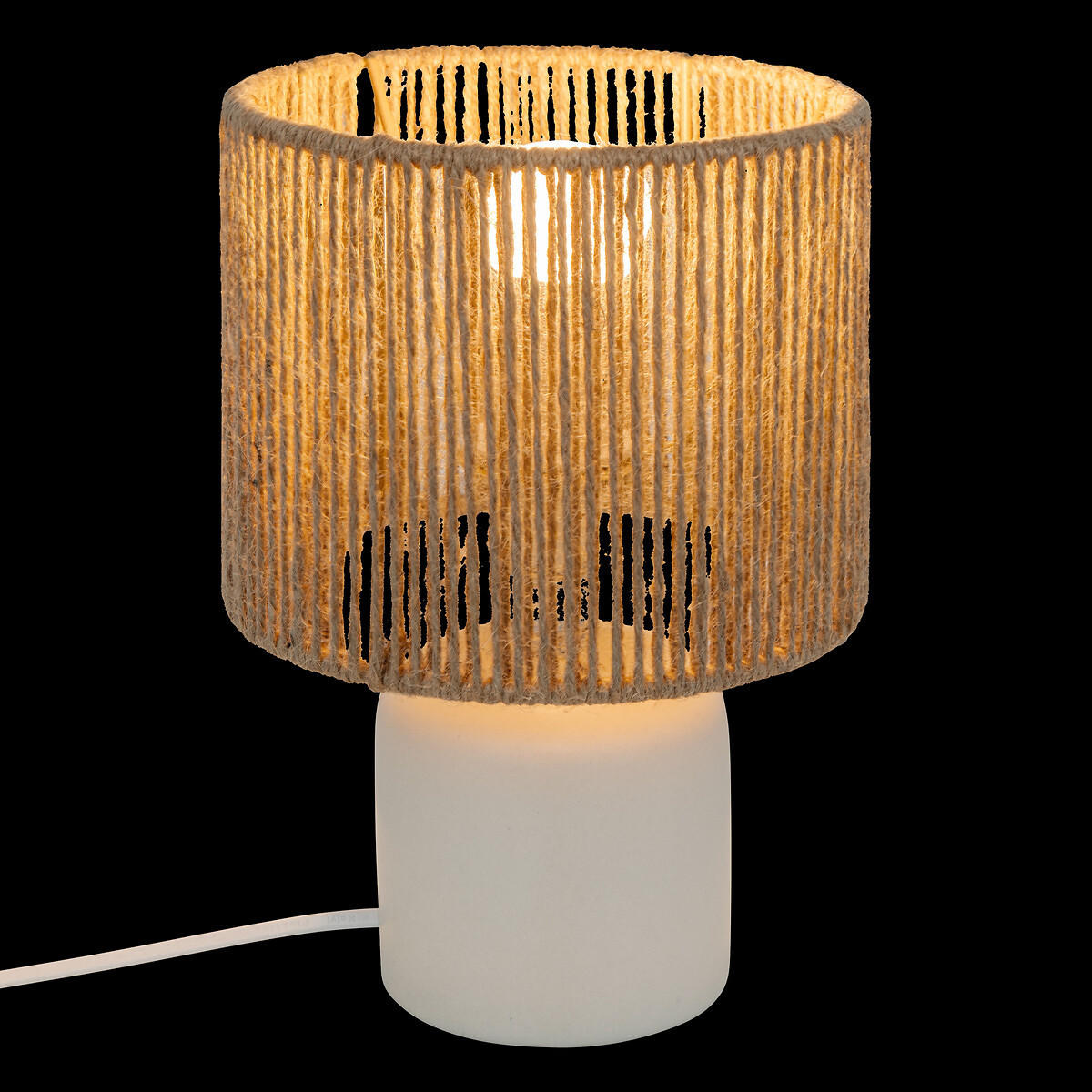 TISCHLAMPE Koby 24 cm - Weiß, Keramik (16/16/24cm) - Atmosphera Createur d´interieur