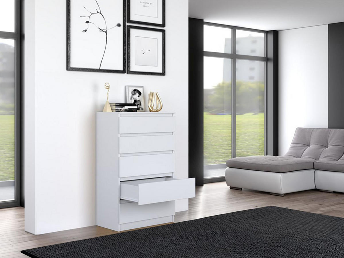KOMMODE Malwa weiß, ca. 110 x 70 x 40 cm - Weiß, Holzwerkstoff (70/109.5/40cm) - Selsey
