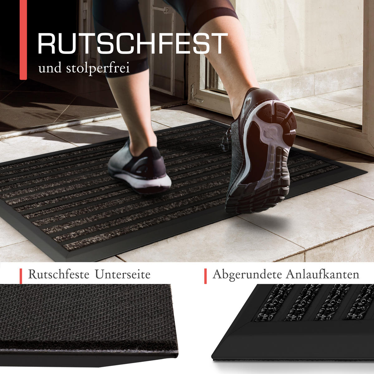 ALU-FUSSMATTE AluGant DL - Anthrazit, Metall (80/50cm) - BoMoe