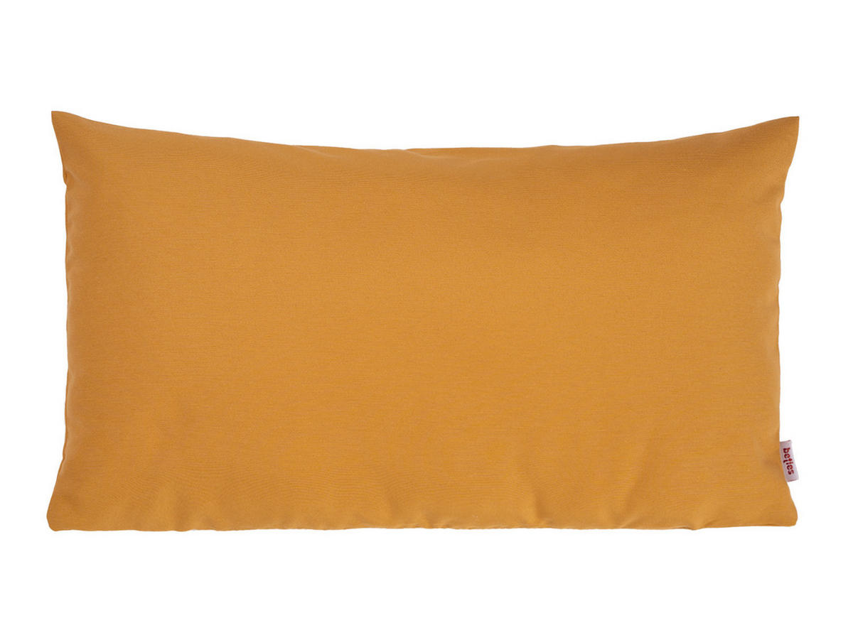 KISSENHÜLLE Wunschton safran-gelb 30/50 cm - Gelb, Textil (30/50cm) - beties Heimtextil