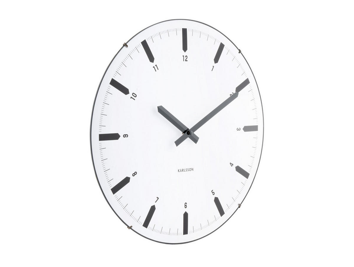 WANDUHR Realista Dome Weiß 35/4.5/35 cm - Weiß, Kunststoff (4.5/35/35cm) - Karlsson