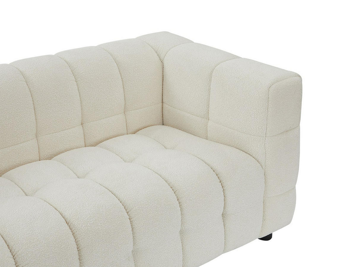 SOFA - 2 Personen - stoff - weiß Lerici - Weiß, Holz/Textil (189/72/89cm) - Vente-Unique