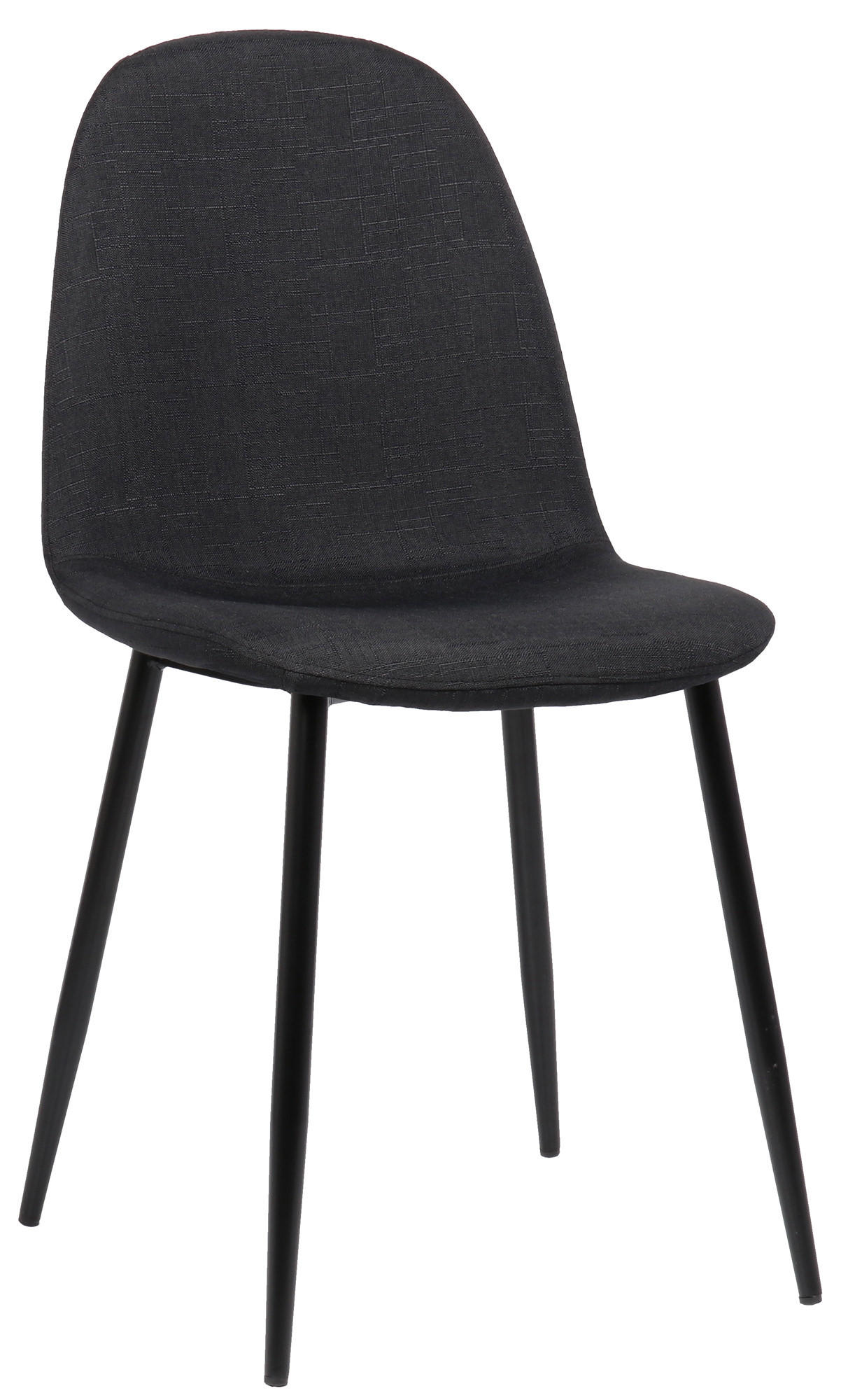Deluke Esszimmerstuhl Schwarz 44x88x51 cm