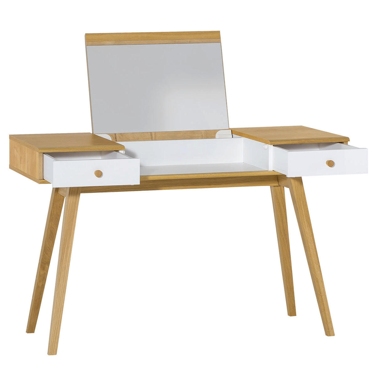 PÍSACÍ STÔL biela - biela, kompozitné drevo (50/76/120cm) - Petits-meubles