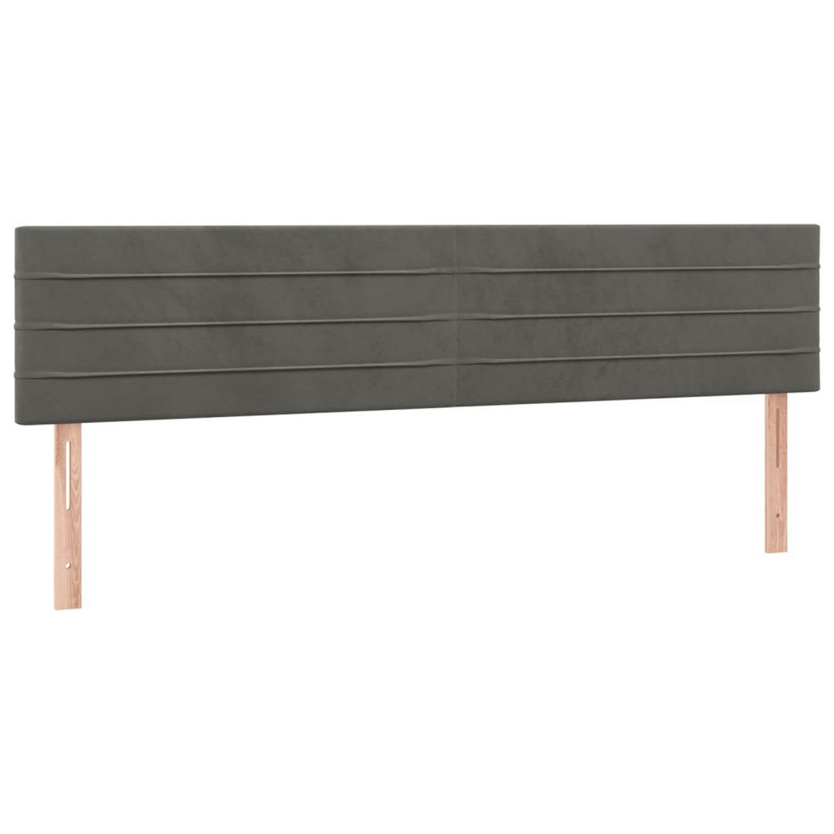 BOXBETT Mit Matratze Dunkelgrau 180/200 Cm Samt - Weiß, Textil (180/200cm) - vidaXL