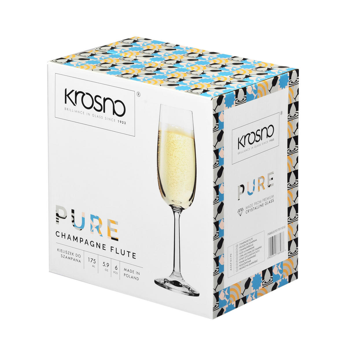 SEKTGLÄSER, 6er-Set, 175 ml - Transparent, Glas (0.17L) - Krosno Glass