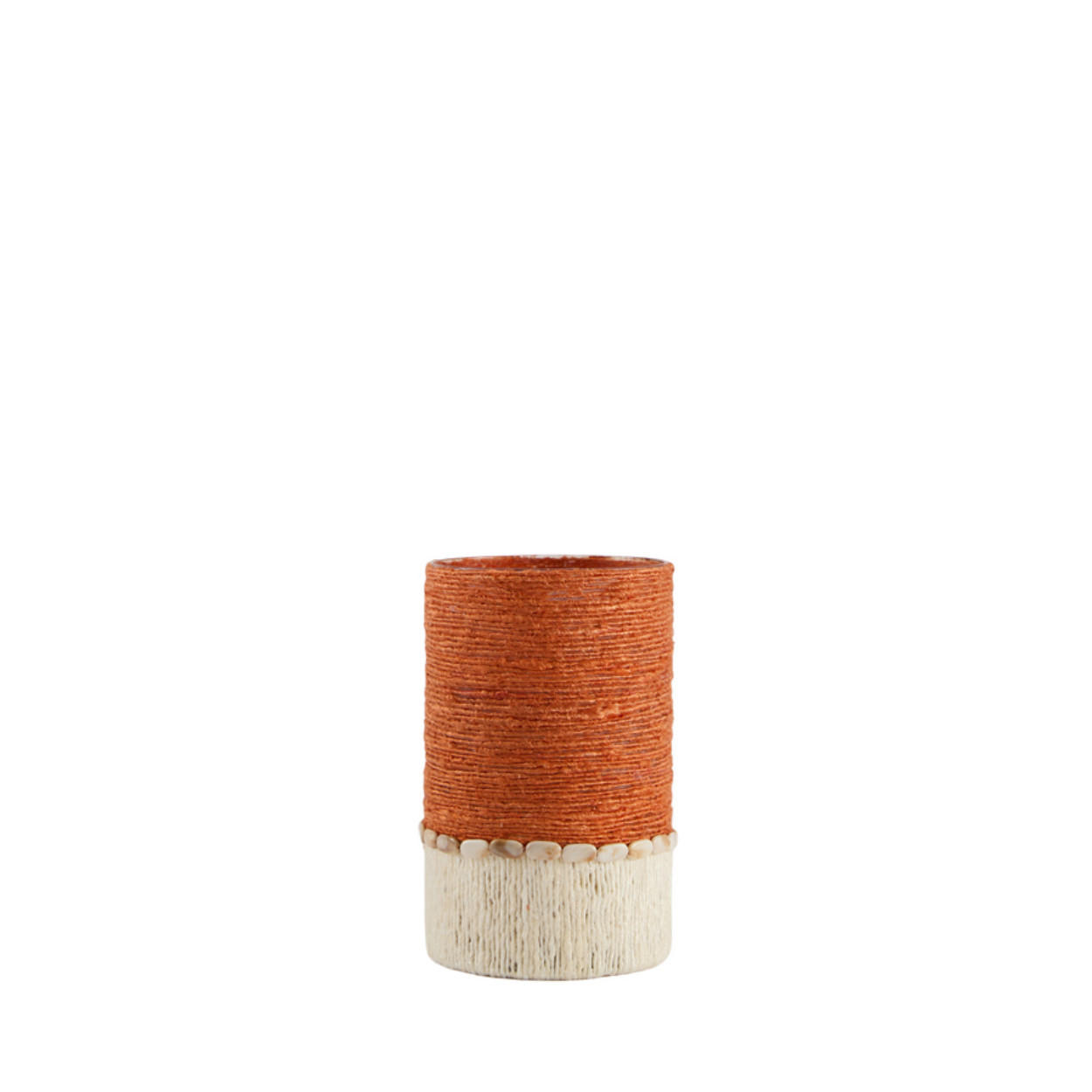 WINDLICHT Melora - Orange - 15/15/25 cm - Orange, Glas (15/25/15cm) - Light & Living