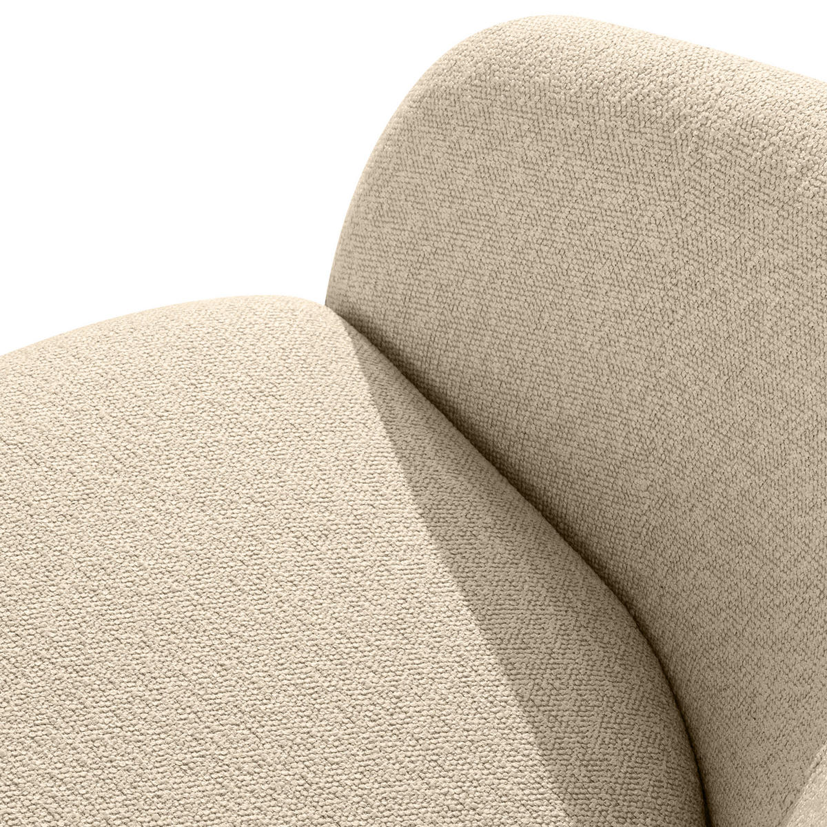 GARTENSOFA SOLIS - Creme, Textil/Metall (118/76/66cm) - KONSIMO®