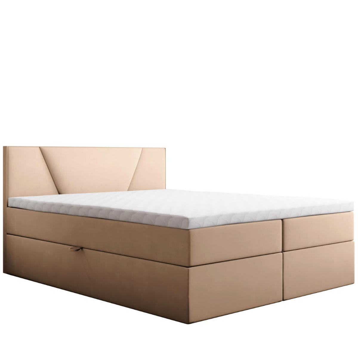 BOXBETT Jubilee Bonellfederkern inkl. Topper - Hellgelb, Holz/Holzwerkstoff (160/200cm) - Best For Home