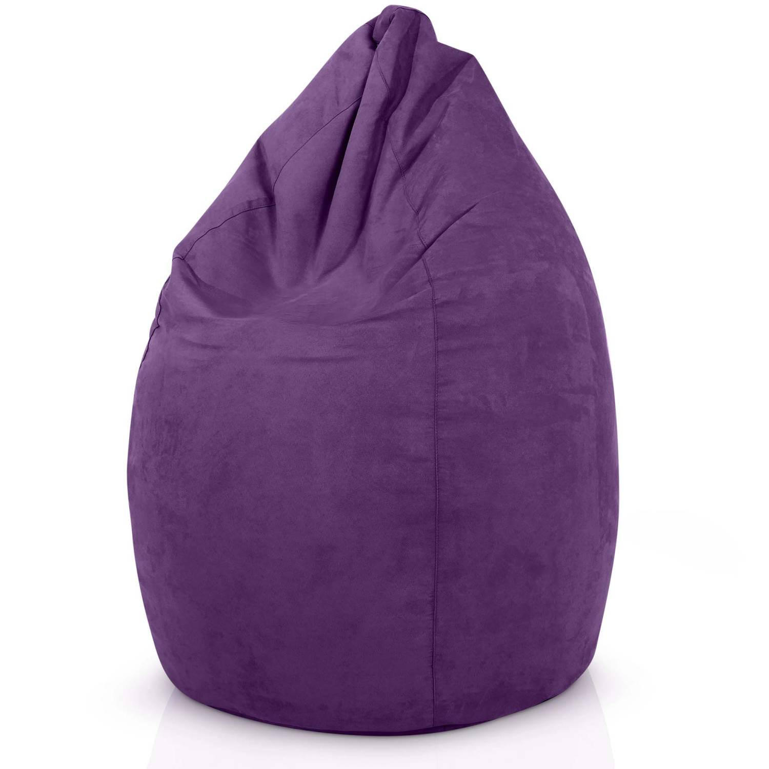 SITZSACK "Drop" 60x60x90cm - 220L - Lila, Textil (60/90/60cm) - Green Bean