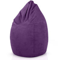 SITZSACK "Drop" 60x60x90cm - 220L - Lila, Textil (60/90/60cm) - Green Bean