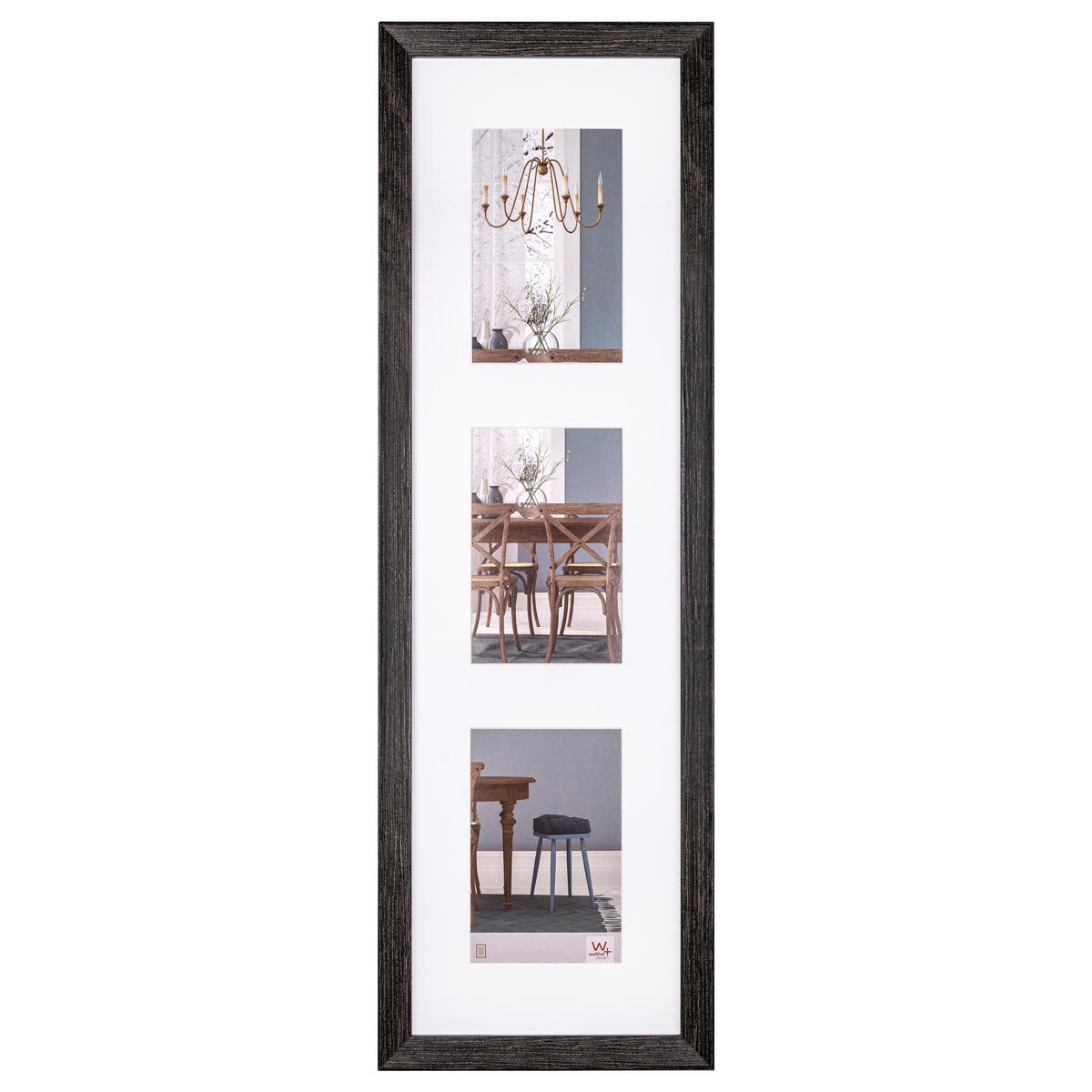 BILDERRAHMEN Fiorito Holzrahmen 3X10x15 cm, dunkelgrau - Grau, Holzwerkstoff (17.8/60.8/2.1cm) - walther design