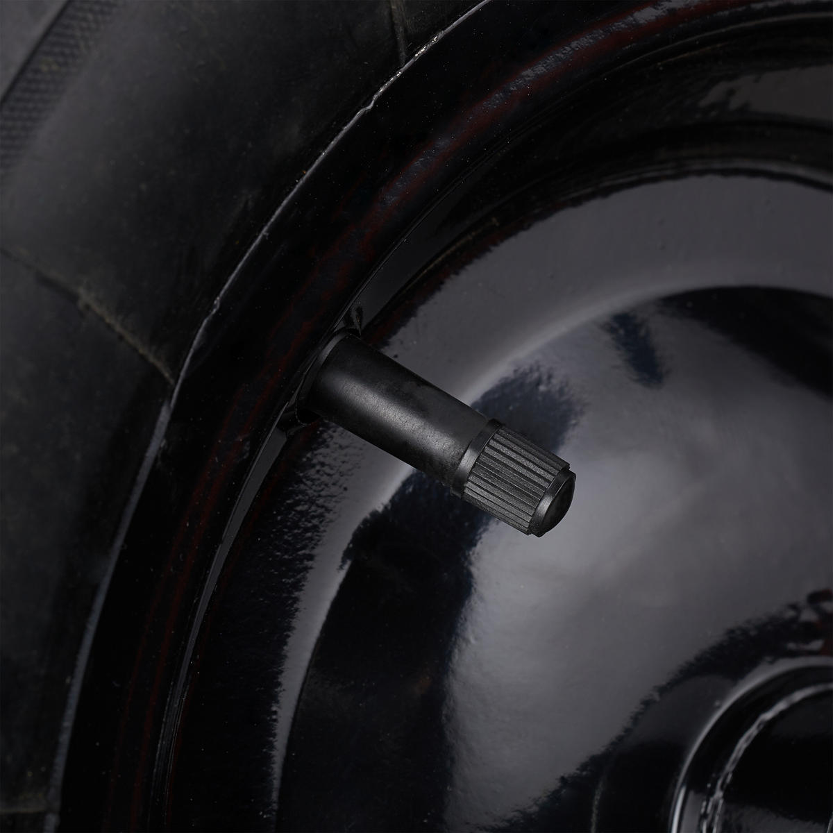 SCHUBKARRENRAD - Schwarz, Kunststoff/Metall (39/39/9cm) - Relaxdays