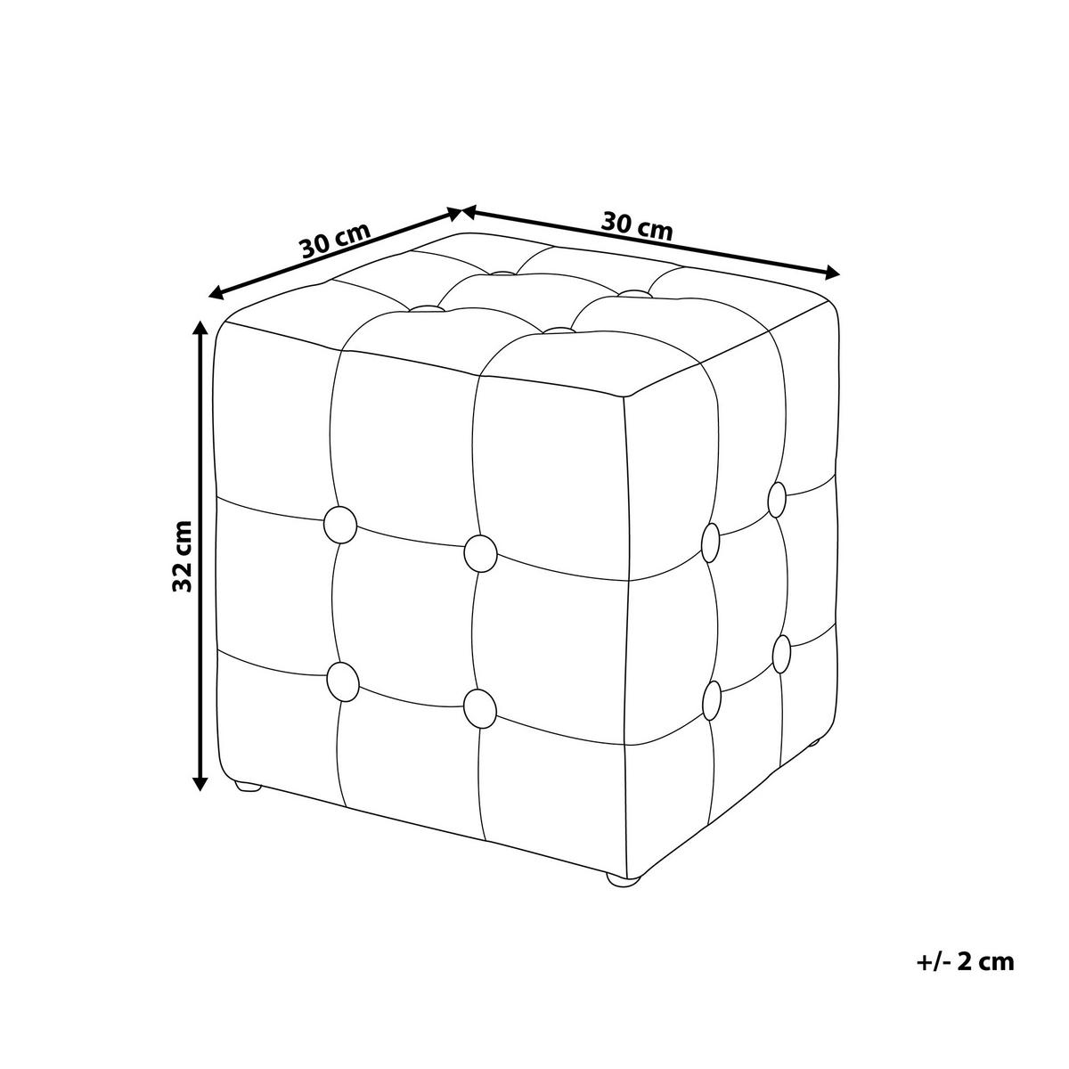 POUF Wisconsin 30/30/32 cm - Violett, Textil (30/32/30cm) - Beliani