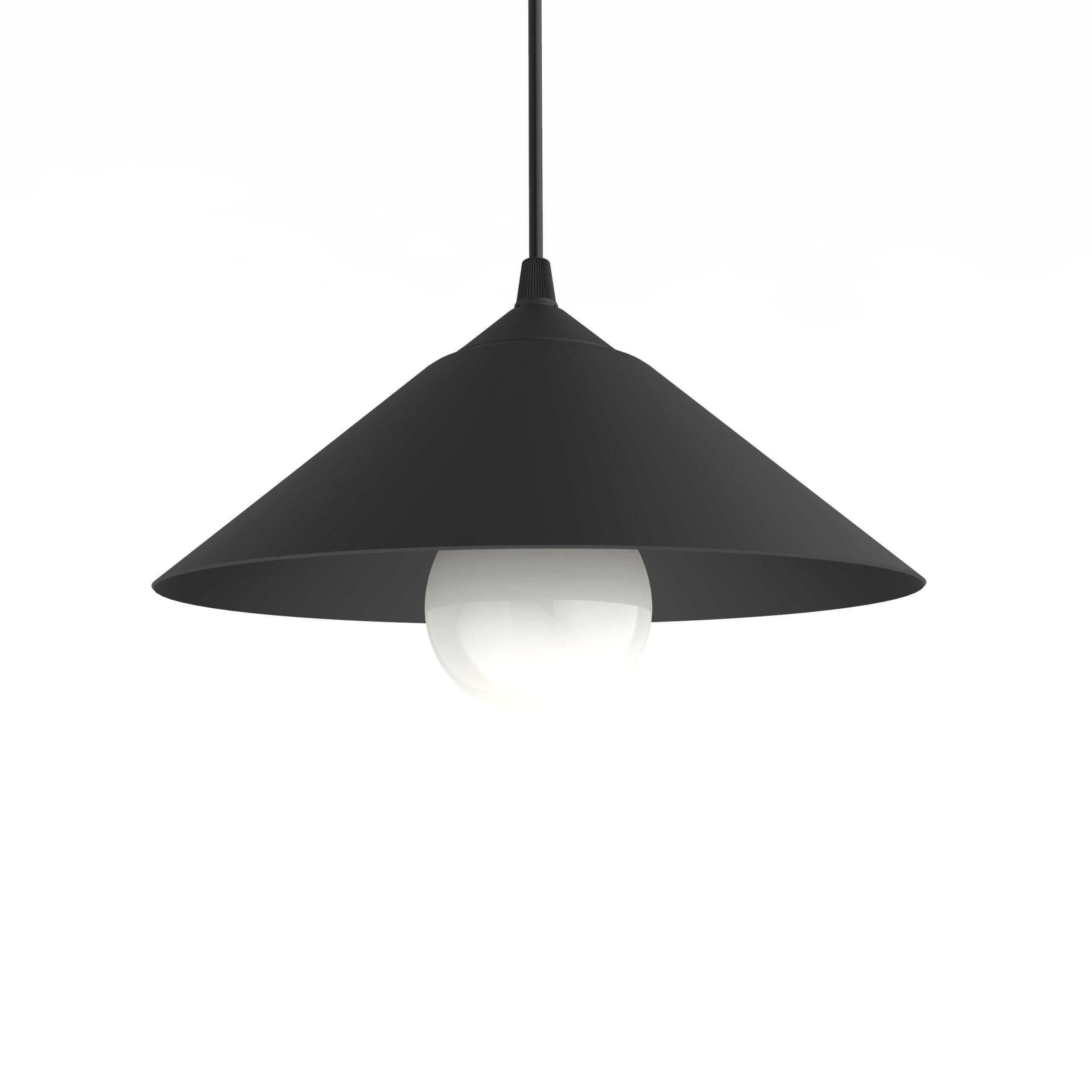 Lumicom Hängeleuchte Schwarz 25x10x25 cm