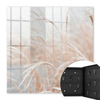 SCHLÜSSELBOX Schwarz 30x30 cm- Türöffnung nach rechts - Herbstliche Maiskolben - Beige, Metall (30/30/5cm) - TULUP