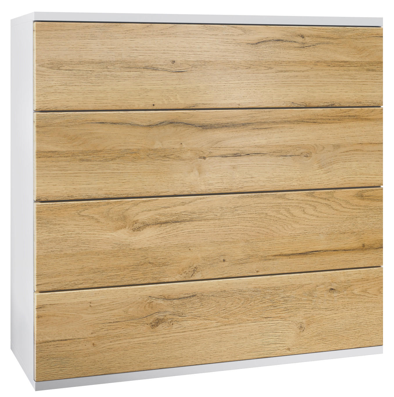 KOMMODE Pavos Eiche Natur - Eichefarben, Holzwerkstoff (76/76/35cm) - Vladon