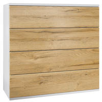 KOMMODE Pavos Eiche Natur - Eichefarben, Holzwerkstoff (76/76/35cm) - Vladon