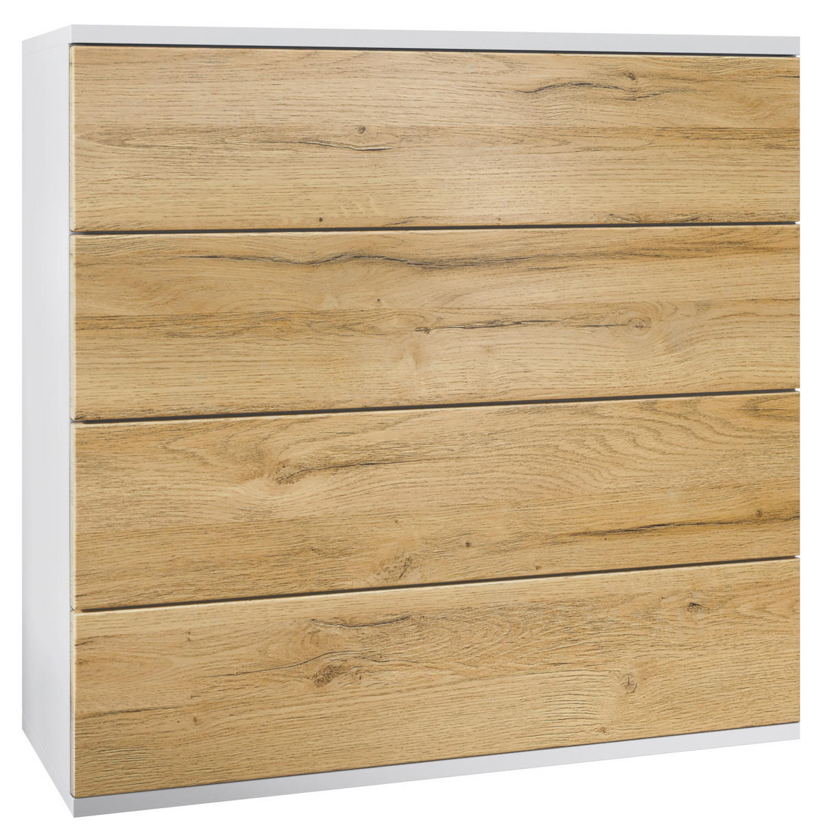 KOMMODE Pavos Eiche Natur - Eichefarben, Holzwerkstoff (76/76/35cm) - Vladon
