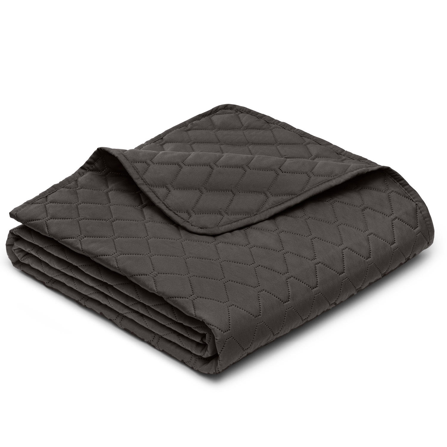 TAGESDECKE 240x260 cm, waschbarer Sofa- & Couchüberwurf, Dunkelgrau - Dunkelgrau, Textil (240/260cm) - Blumtal