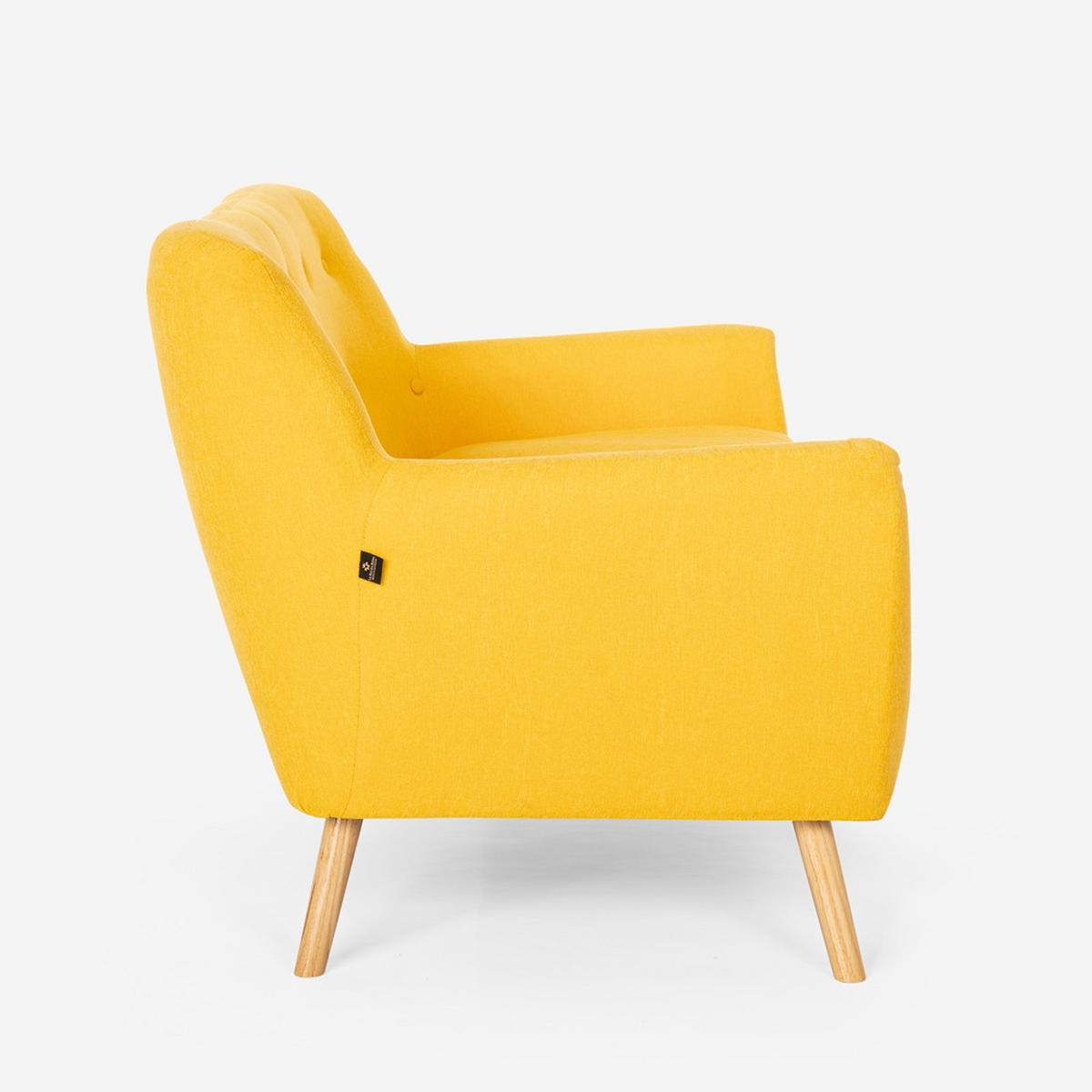 2-SITZER Irvine - Gelb - Gelb, Textil (125/82/56cm) - Pasmara