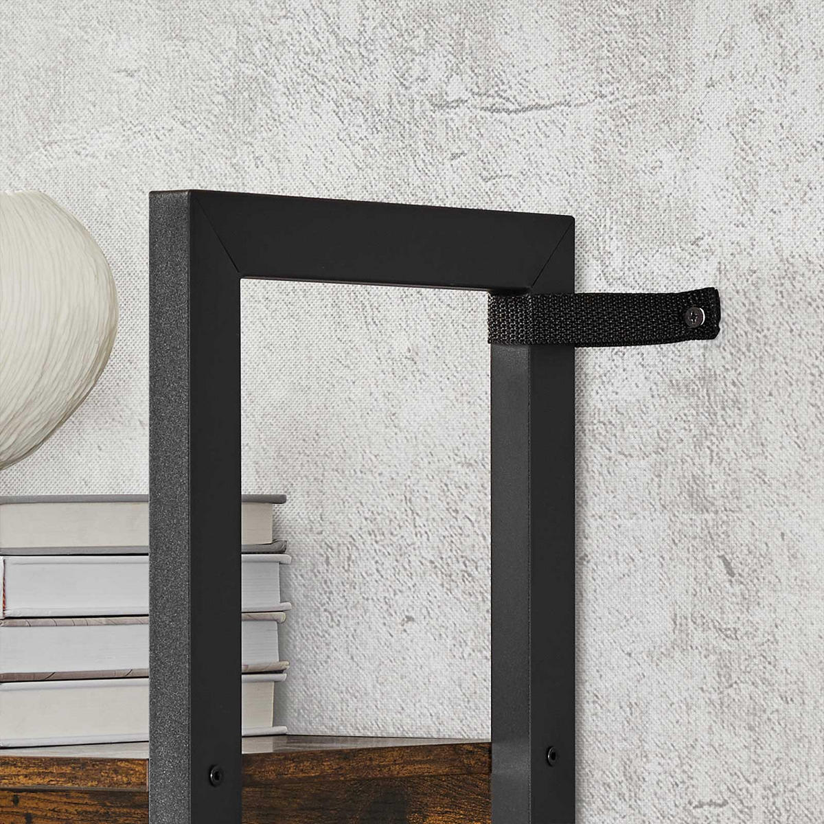 BÜCHERREGAL LEITERREGAL - Braun, Holzwerkstoff (24/166/158cm) - Hansiro