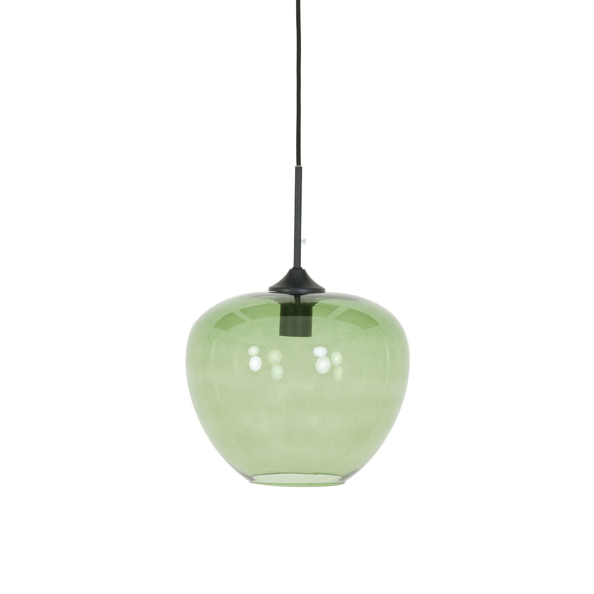HÄNGELAMPE Mayson Grün Ø30/25 cm - Grün, Glas (30/30/25cm) - Light & Living