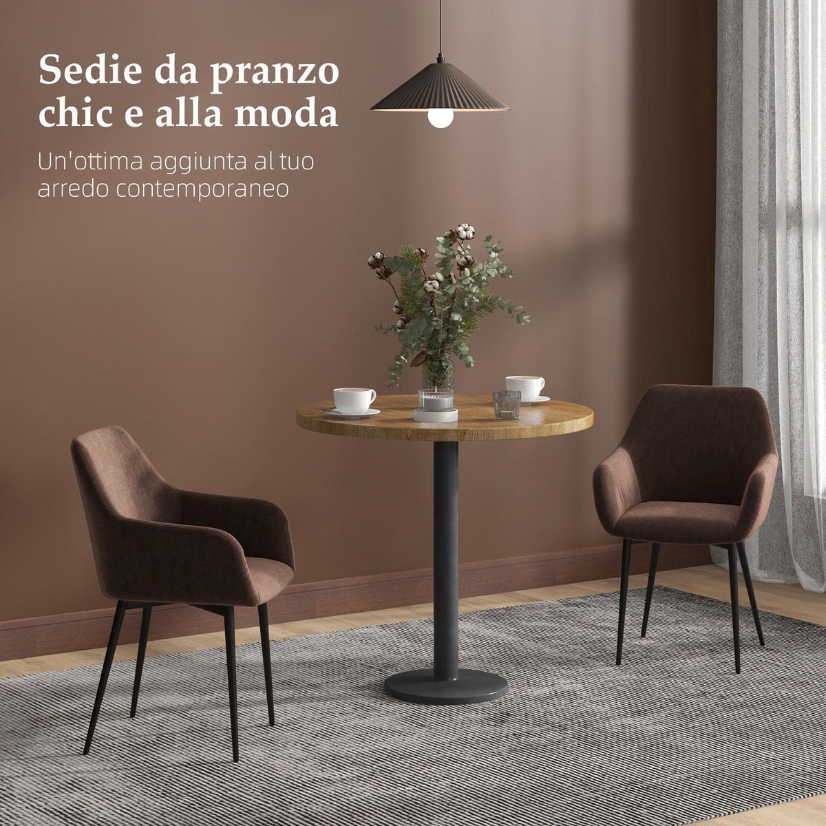 STÜHLE Braun 2 Stück - Braun, Textil (54/80/57cm) - GiPP