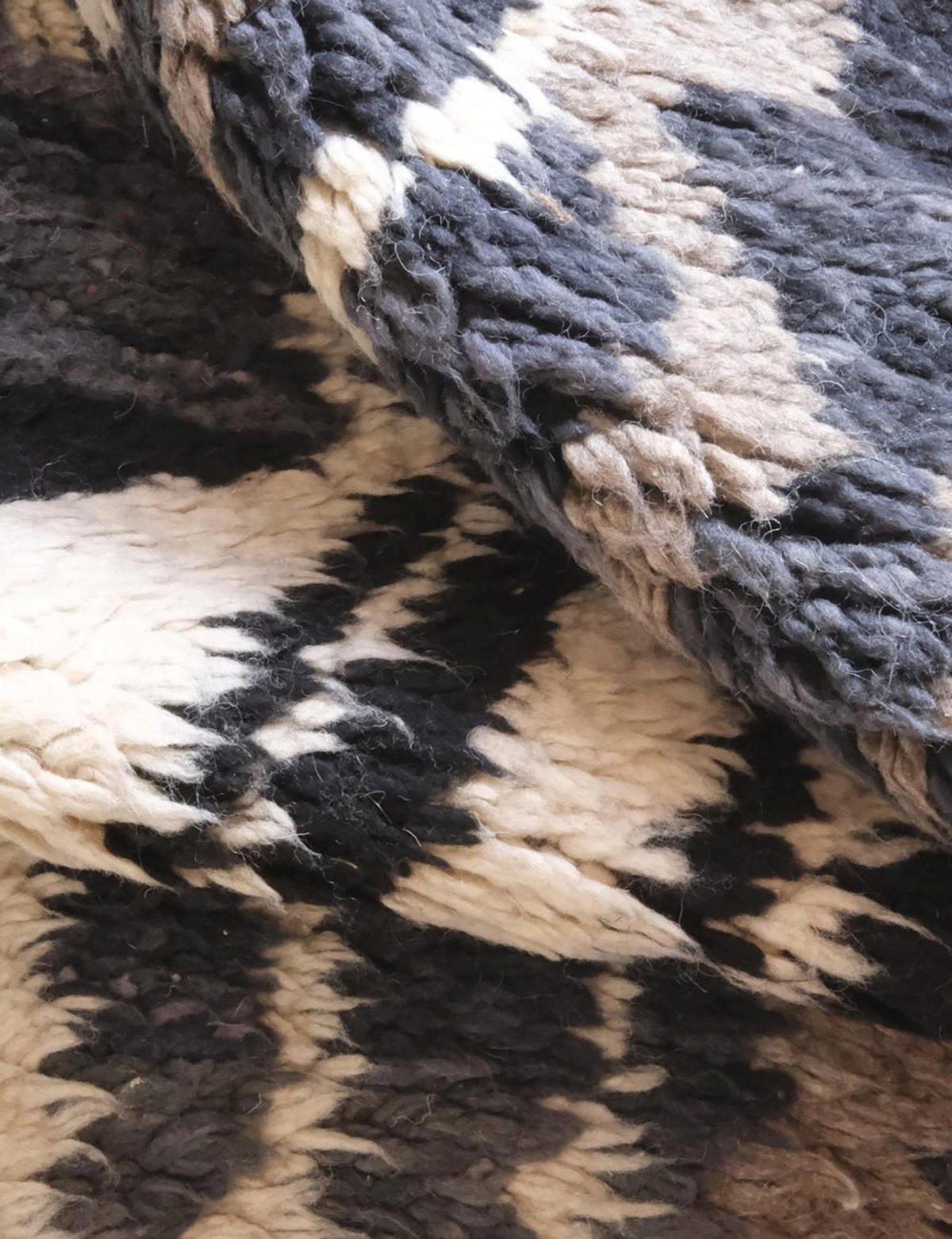 BERBERTEPPICH aus reiner Wolle 173x 278 cm - Grau, Naturmaterialien (173/278cm) - AFK Living